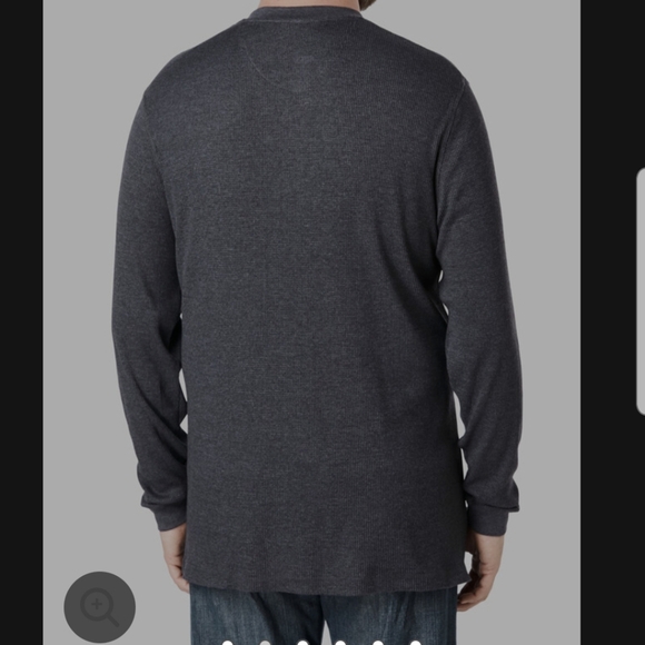 5X Big Waffle-Knit Thermal Henley - Picture 3 of 4